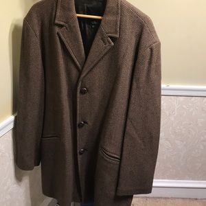 Men’s lightweight coat/blazer chocolate and Tan XL